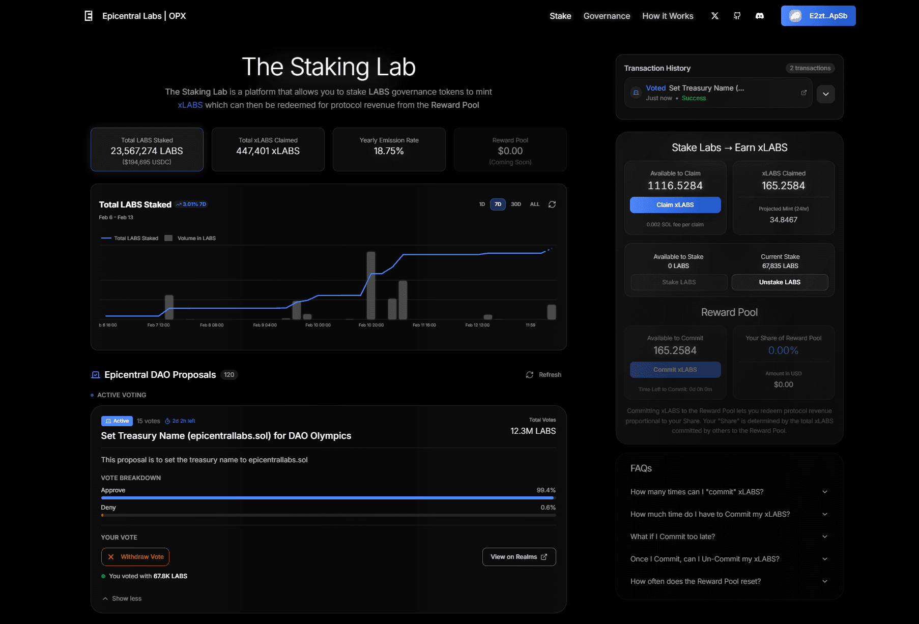Staking Lab 1.3.0 Update
